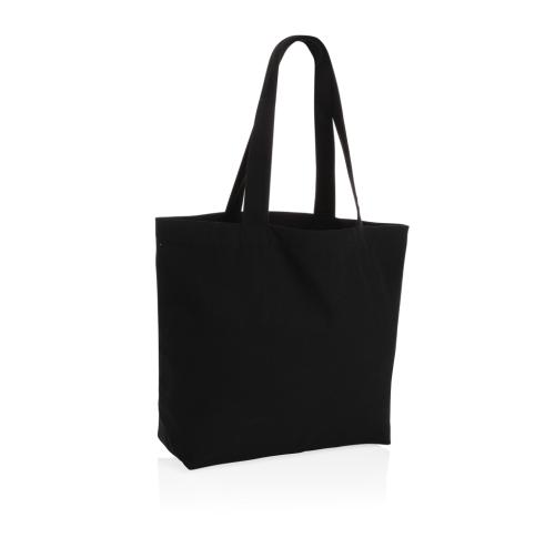 Recycled Canvas Shopper With Pocket Undyed Impact Aware™ 240 Gsm Black
