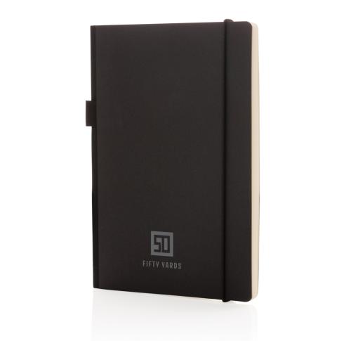 Custom Printed Black A5 Deluxe Hardcover Notebooks