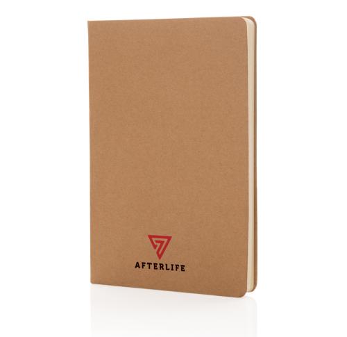 Printed Eco Friendly A5 Hardcover Notebook - Brown