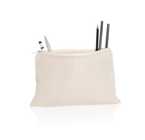 Branded 285 Gsm Recycled canvas Pencil Case Undyed Impact Aware™
