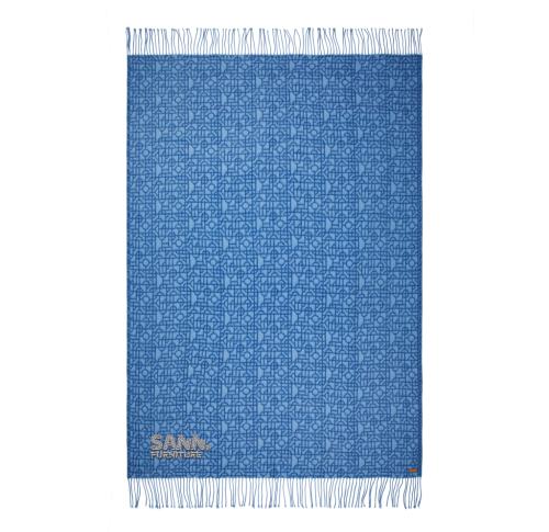 Custom Blankets  Blue VINGA Verso Geometric Pattern