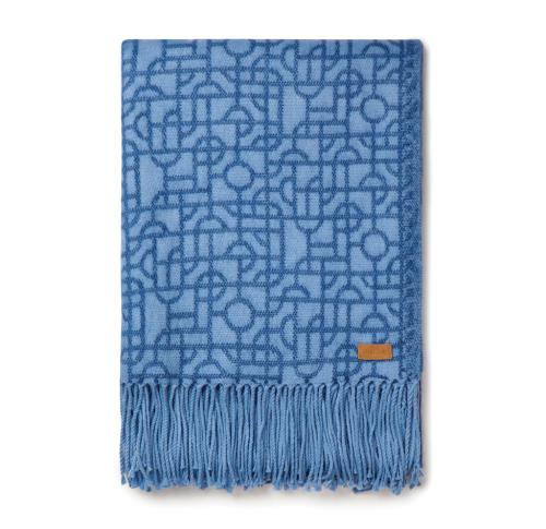 Custom Blankets  Blue VINGA Verso Geometric Pattern