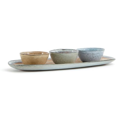 VINGA Nomimono Stoneweare Three Dish Serving Set