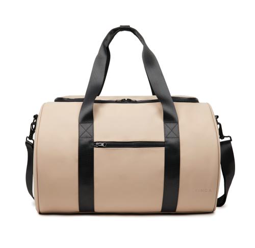 Branded Weekend Holdall Sports Bag Greige