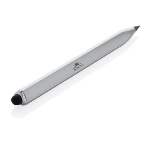 Branded Eon RCS recycled aluminum infinity multitasking pen  Silver