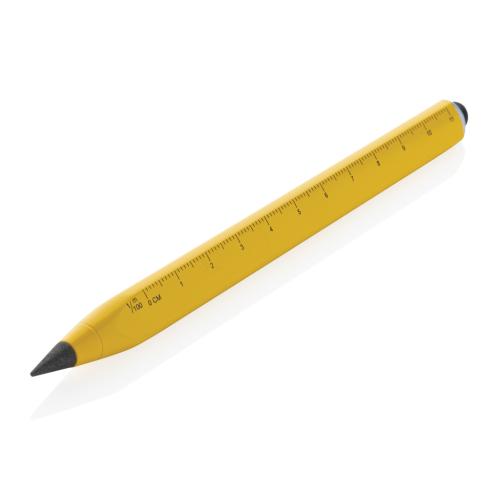 Eon RCS recycled aluminum infinity multitasking pen Yellow