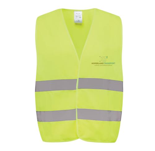 GRS recycled PET high-visibility safety vest Yellow