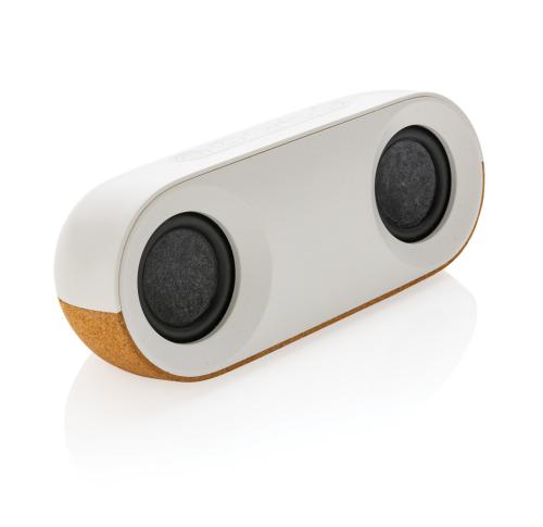 Printed Oregon RCS Recycled Plastic And Cork 10W Speaker Brown
