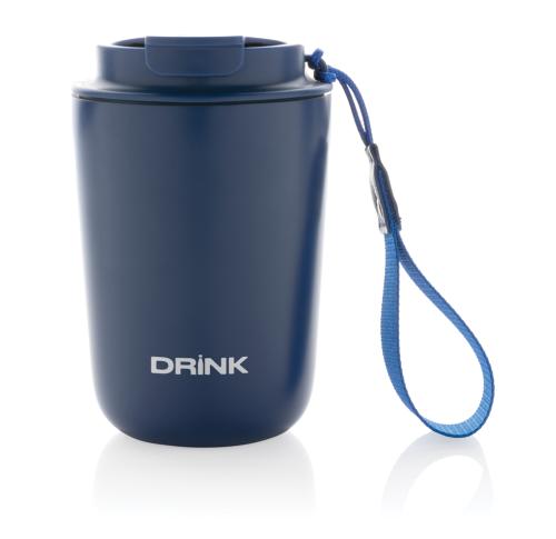 Cuppa RCS re-steel vacuum tumbler with lanyard Blue