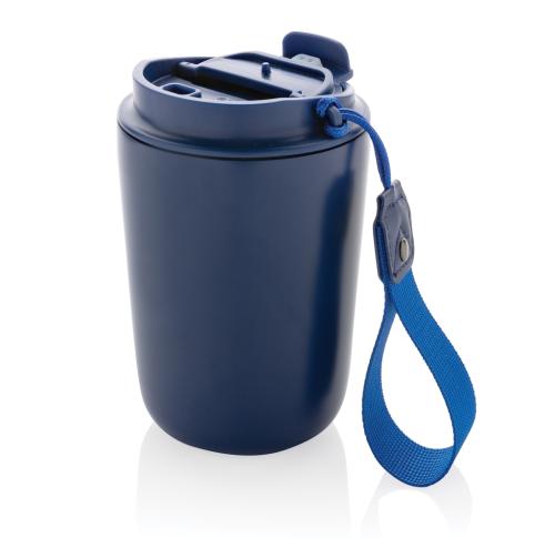 Cuppa RCS re-steel vacuum tumbler with lanyard Blue