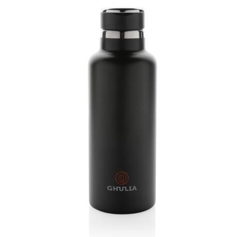 Hydro RCS recycled stainless steel vacuum bottle with spout Black