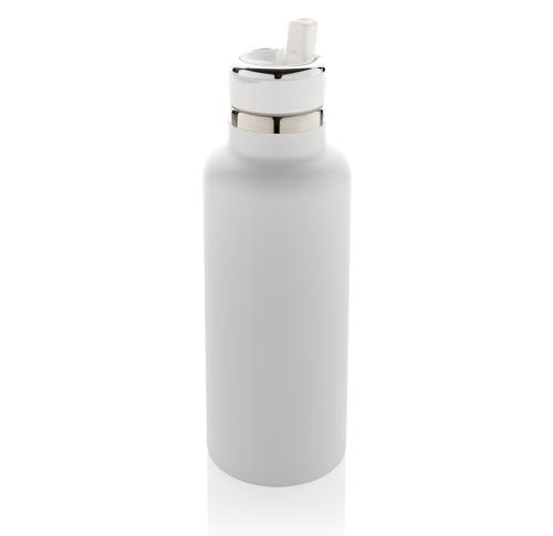 Hydro RCS recycled stainless steel vacuum bottle with spout White