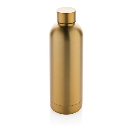 Custom RCS Recycled stainless steel Impact vacuum bottle Golden