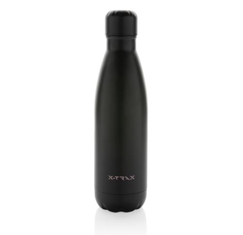 Promotional Eureka RCS certified re-steel single wall water bottle Black