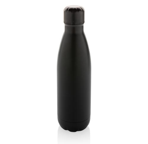 Promotional Eureka RCS certified re-steel single wall water bottle Black
