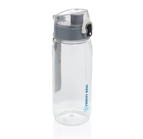 Yide RCS Recycled PET leakproof lockable waterbottle 600ml Transparent