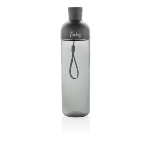 Impact RCS recycled PET leakproof water bottle 600ml Black