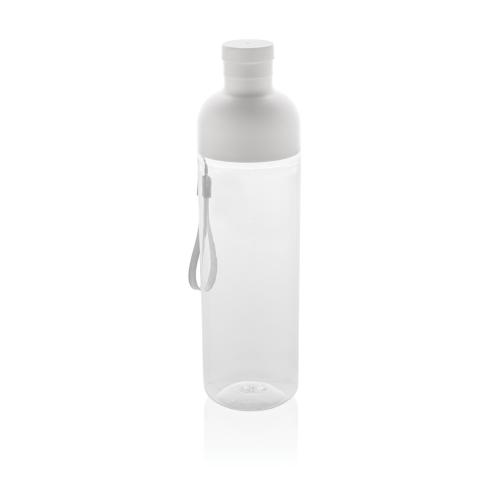 Branded Impact RCS recycled PET leakproof water bottle 600ml White