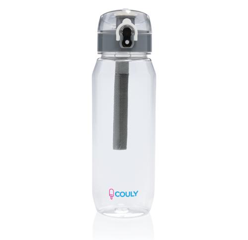 Yide RCS Recycled PET leakproof lockable waterbottle 800ml Transparent