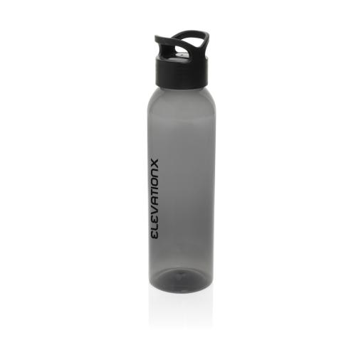Branded Oasis RCS recycled pet water bottle 650ml Black