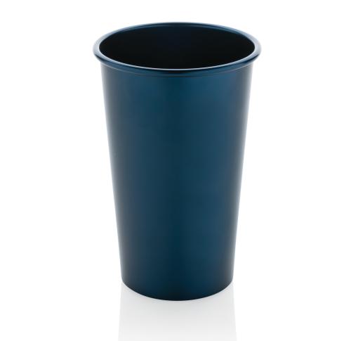 Printed Recycled Aluminium Lightweight Cup 450ml Navy Alo RCS 