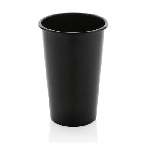 Custom Recycled Aluminium Lightweight Cup 450ml Black Alo RCS 