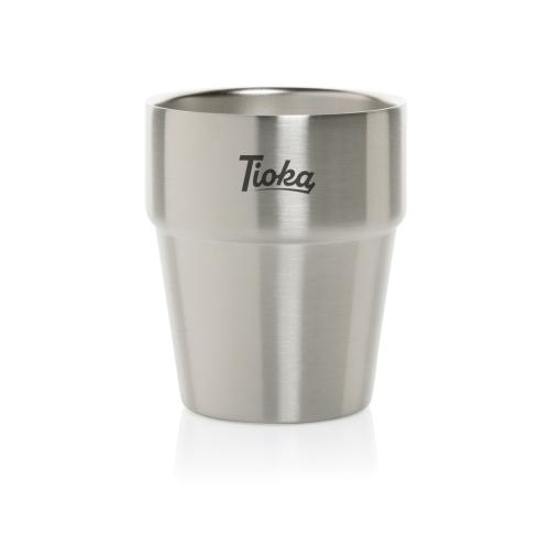 Clark RCS double wall coffee cup 300ML Silver