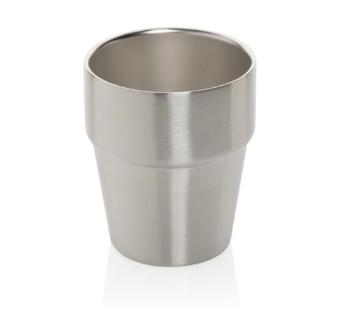 Clark RCS double wall coffee cup 300ML Silver