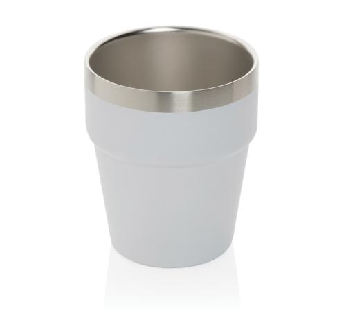 Branded Clark RCS double wall coffee cup 300ML White