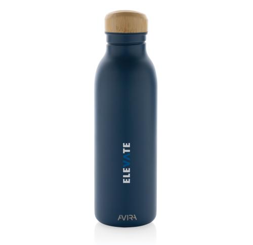 Promotional Avira Alcor RCS Re-steel single wall water bottle 600 ML Blue