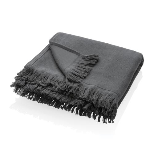 Ukiyo Keiko AWARE™ solid hammam towel 100x180cm Anthracite