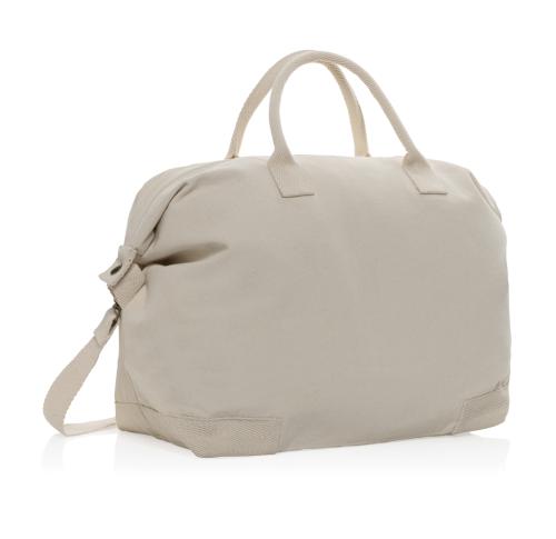 Customised Recycled Canvas Deluxe Weekend Bag  Kezar AWARE™ 500 Gsm Off White