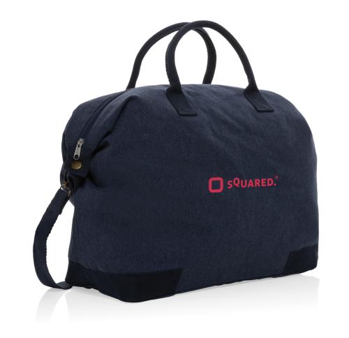 Promotional Recycled Canvas Deluxe Weekend Bag Kezar AWARE™ 500 Gsm Navy
