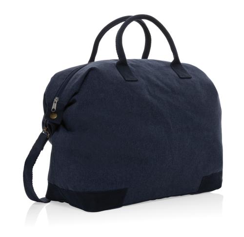 Promotional Recycled Canvas Deluxe Weekend Bag Kezar AWARE™ 500 Gsm Navy