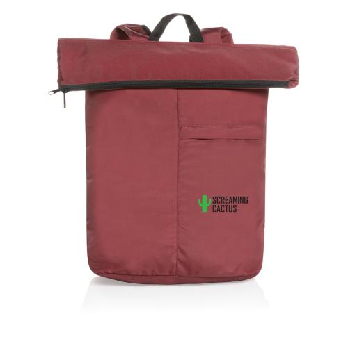 Custom Dillon AWARE™ RPET lighweight foldable backpack