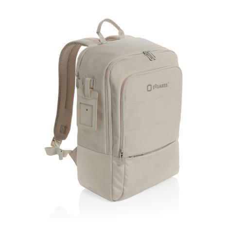 Recycled 15.6 Inch Laptop Backpack Beige Armond AWARE™ RPET 