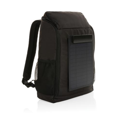 Pedro AWARE™ RPET deluxe backpack with 5W solar panel