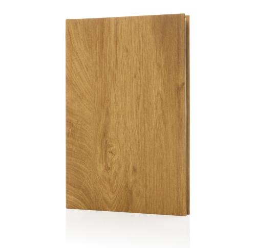 Promotional Kavana wood print A5 notebook