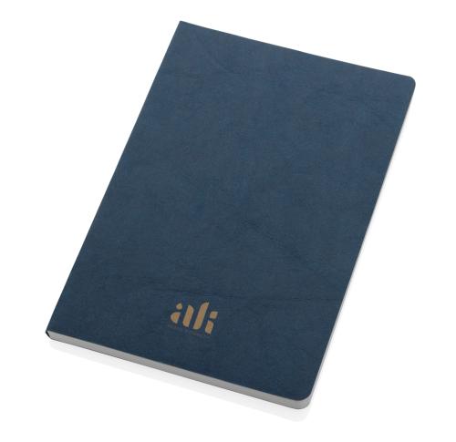 Branded Salton A5 GRS certified recycled paper notebook