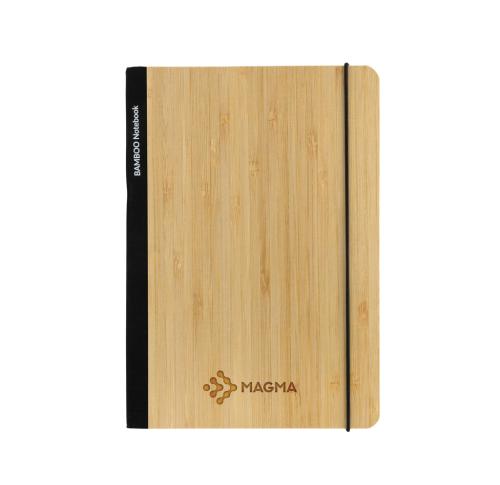 Branded Scribe Bamboo A5 Notebooks Black Trim