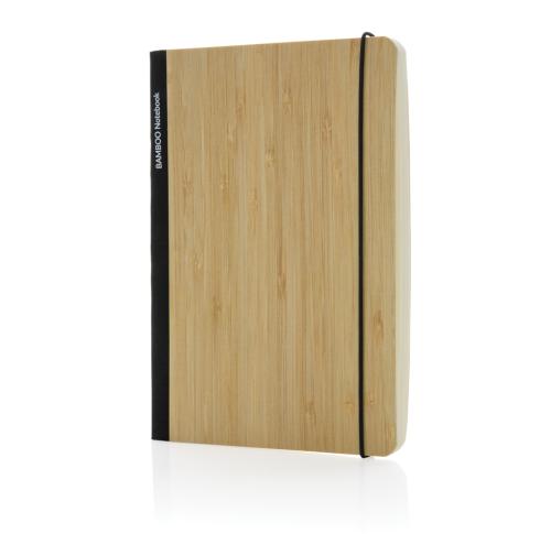 Branded Scribe Bamboo A5 Notebooks Black Trim
