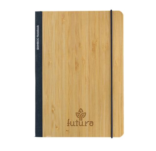 Custom Bamboo Scribe Bamboo A5 Notebooks Blue Trim