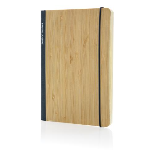 Custom Bamboo Scribe Bamboo A5 Notebooks Blue Trim