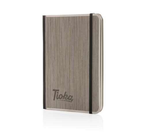 Branded Treeline A5 wooden cover deluxe notebook