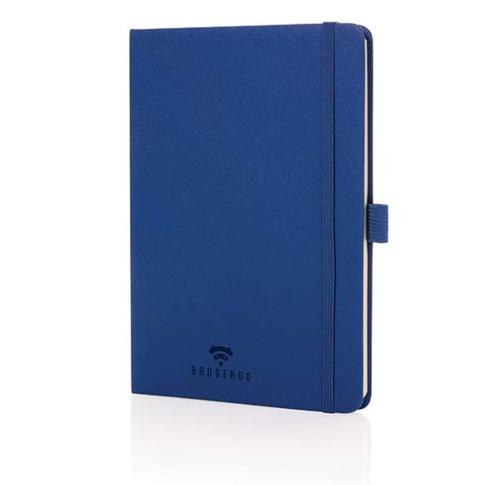 Branded A5 RCS Certified Bonded Leather Classic Notebooks Royal Blue