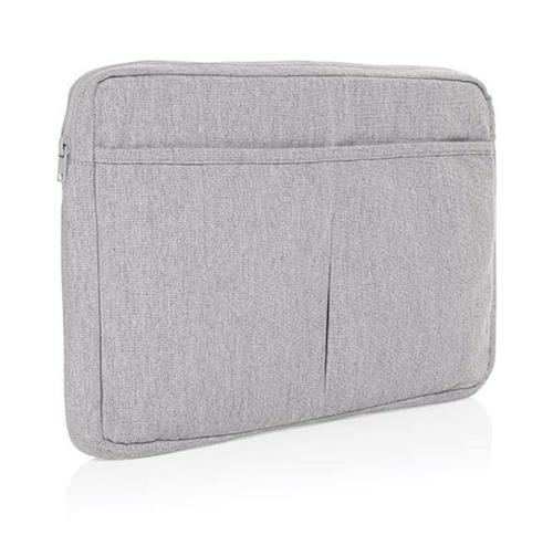 Custom Printed Recycled Cotton 15.6 Inch Laptop Grey Sleeves Laluka AWARE™ 