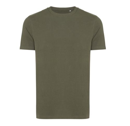 Printed Recycled Cotton T-shirt Khaki Iqoniq Bryce 