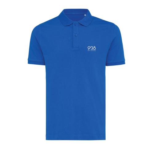 Iqoniq Yosemite recycled cotton pique polo Royal Blue