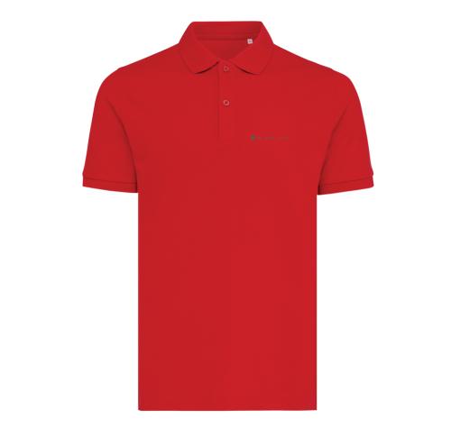 Iqoniq Yosemite recycled cotton pique polo Red