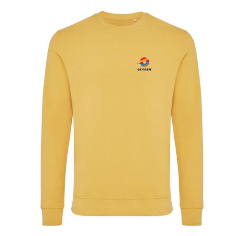 Iqoniq Zion recycled cotton crew neck Yellow